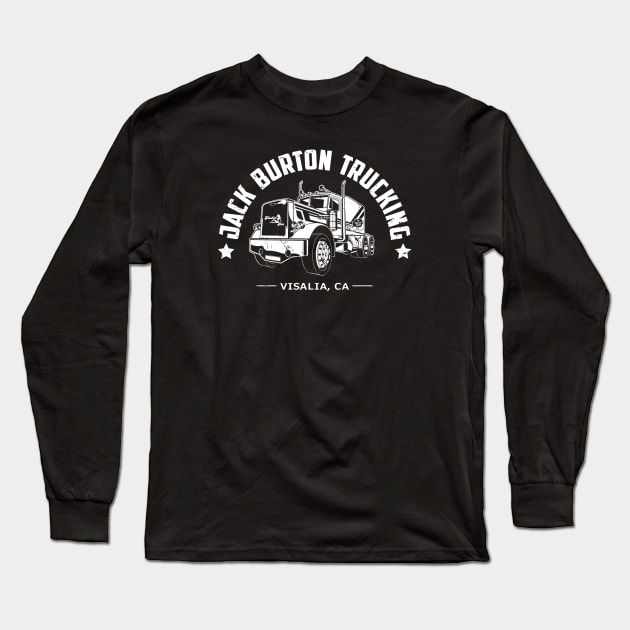 Jack Burton Trucking (Black Print) Long Sleeve T-Shirt by Miskatonic Designs
